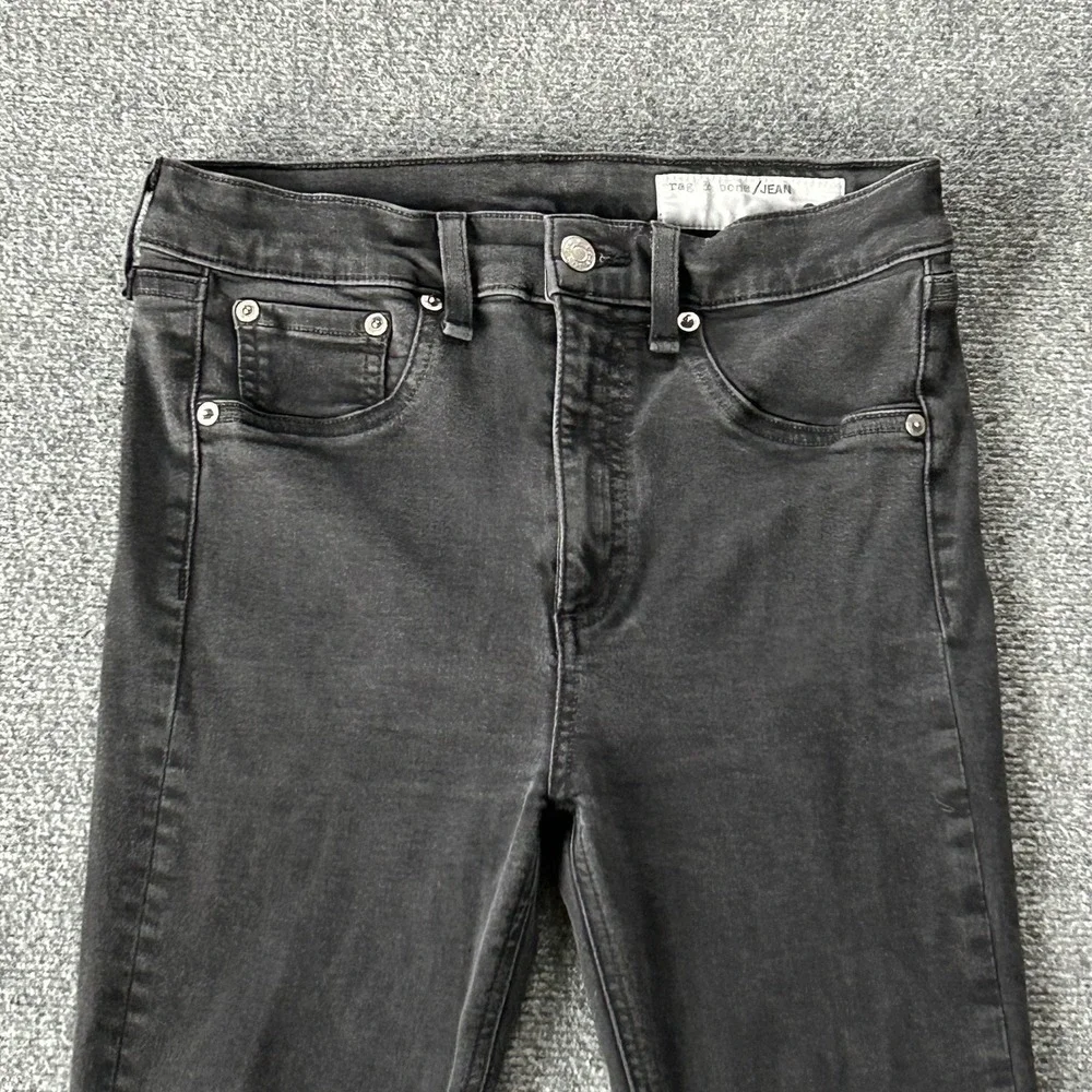 Rag Bone Jeans Womens 28 Black High Rise Skinny‎ Modal Stretch Denim Ankle